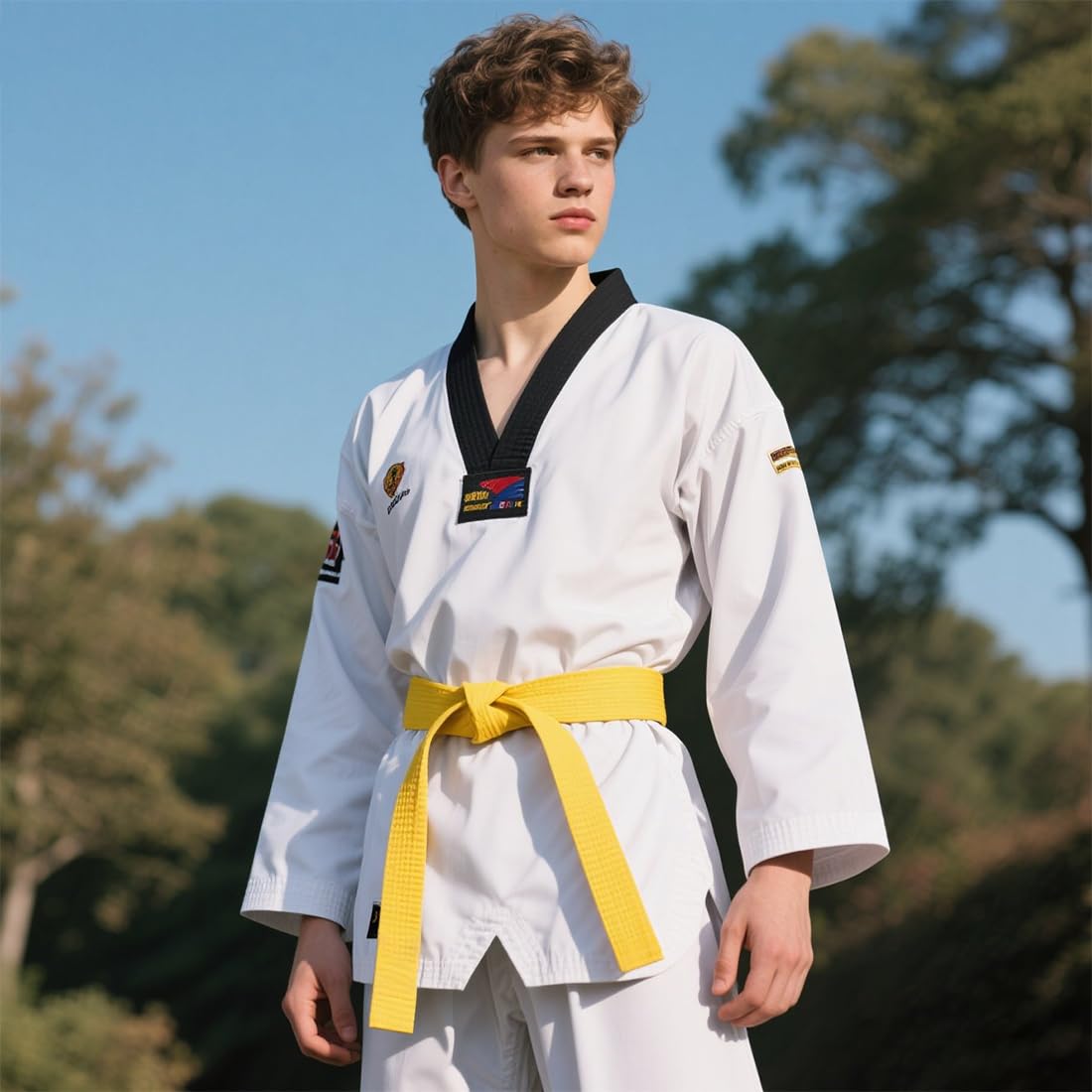 Cinturones de traje de aikido,2 cinturones de Taekwondo de 200 cm para niños y adultos, cinturones profesionales de artes marciales.