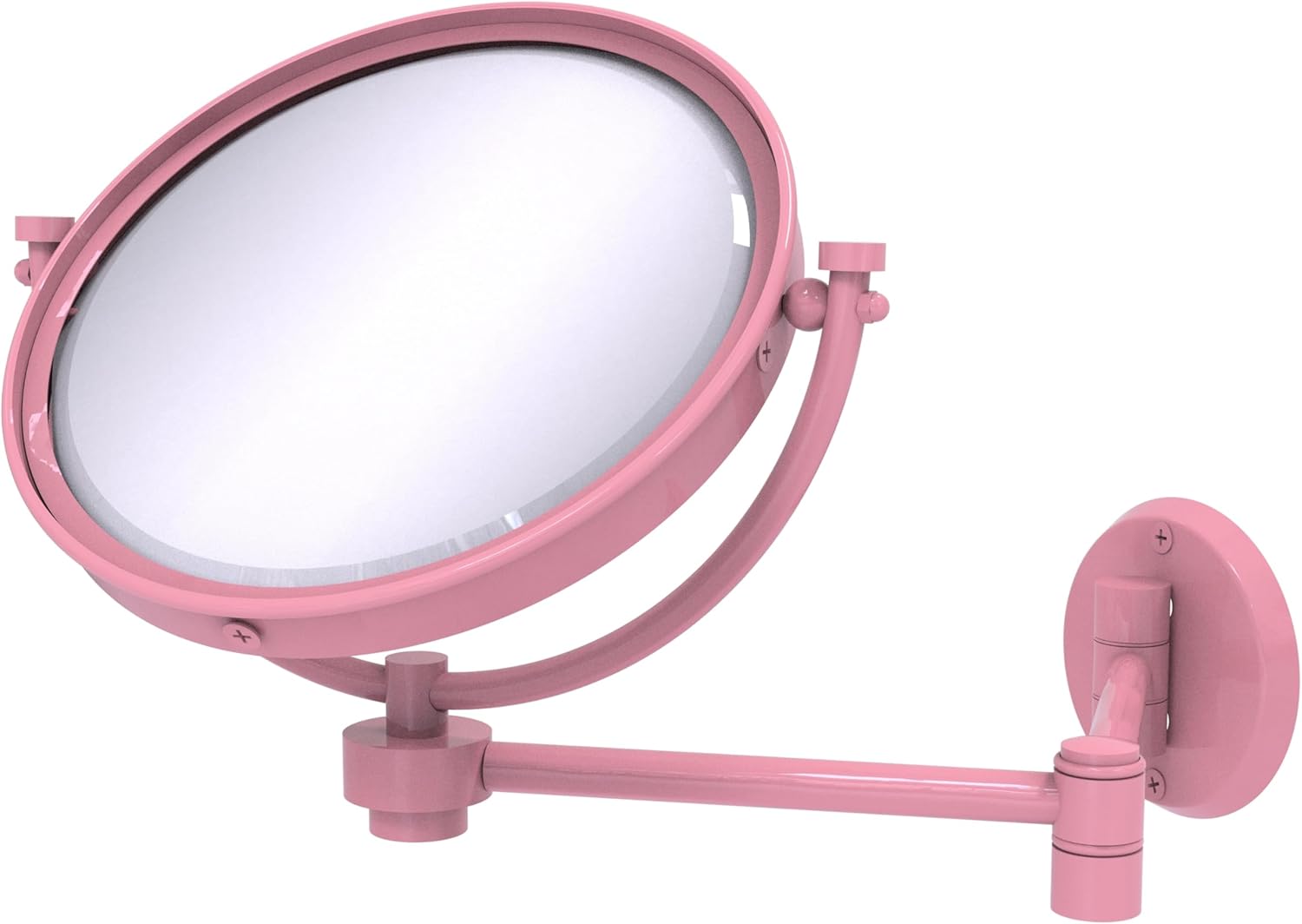 Allied Brass WM-6/5X 8 Inch Wall Mounted Extending 5X Magnification Make-Up Mirror, Antique Bronze