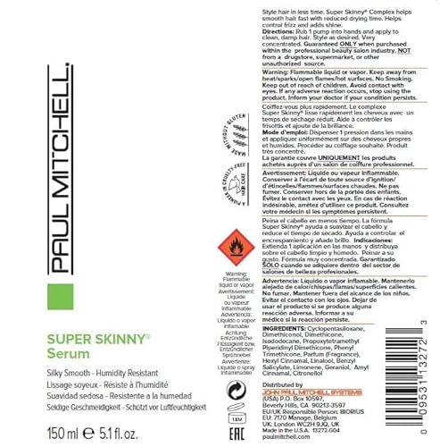 Paul Mitchell Super Skinny Serum Blowout Primer, Speeds Up Drying Time, Humidity Resistant, For All Hair Types - Image 12