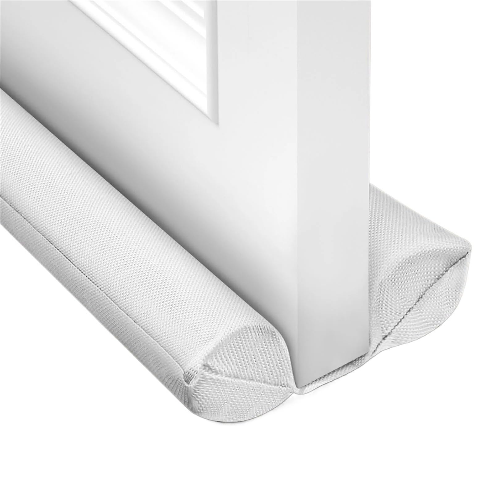 Draft Excluder For Doors Multicolor Door Seal Strip Door Draft Stopper For Bottom Blocker Noise Blocker Adjustable Twin Door Sealing Strip(WHITE,3 sets)