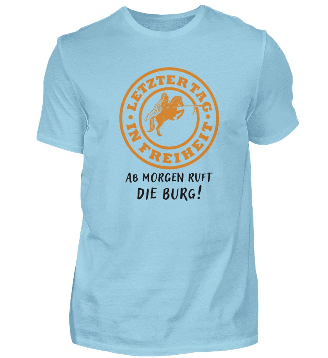 generisch Ginebra el último día en Libertad: Despedida de Soltero, JGA – Camiseta para Hombre Azul Celeste L