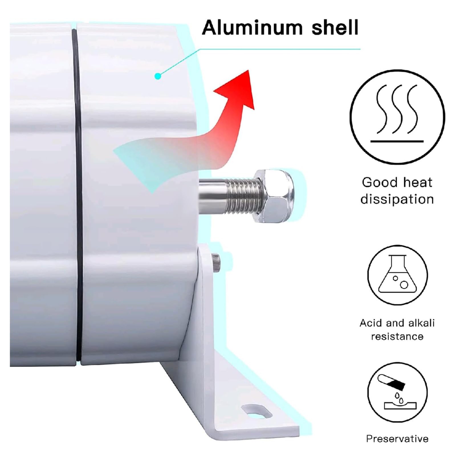 Generatore Trifase A Magneti Permanenti Senza Ingranaggi Da 800 W A Basso Numero Di Giri, Alternatore Ca 12 V/24 V/48 V con Raddrizzatore Ad Alta Efficienza Incluso, per Turbine Eoliche E Id