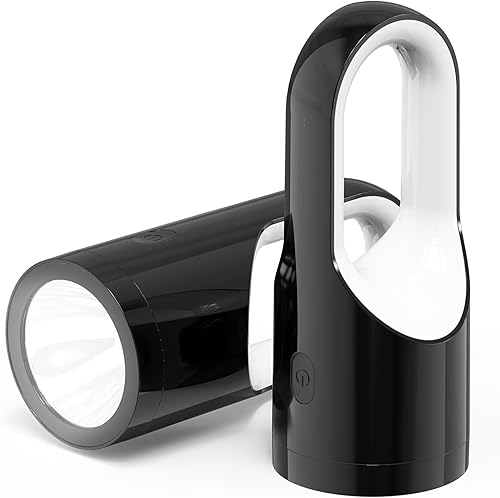 Linterna LED portátil recargable de mano libre linterna de camping en forma de U lámpara de escritorio SOS luz de emergencia para cortes de energía,