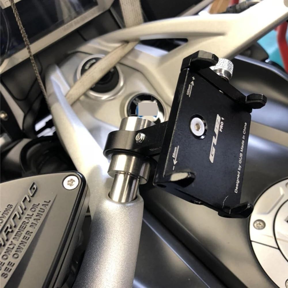 Soporte de dirección Moto Compatible con BMW R1200RT R1250RT R 1250 1200 RT Soporte Varilla de extensión Soporte Accesorios de navegación para teléfono móvil 2021 2022(1PC)