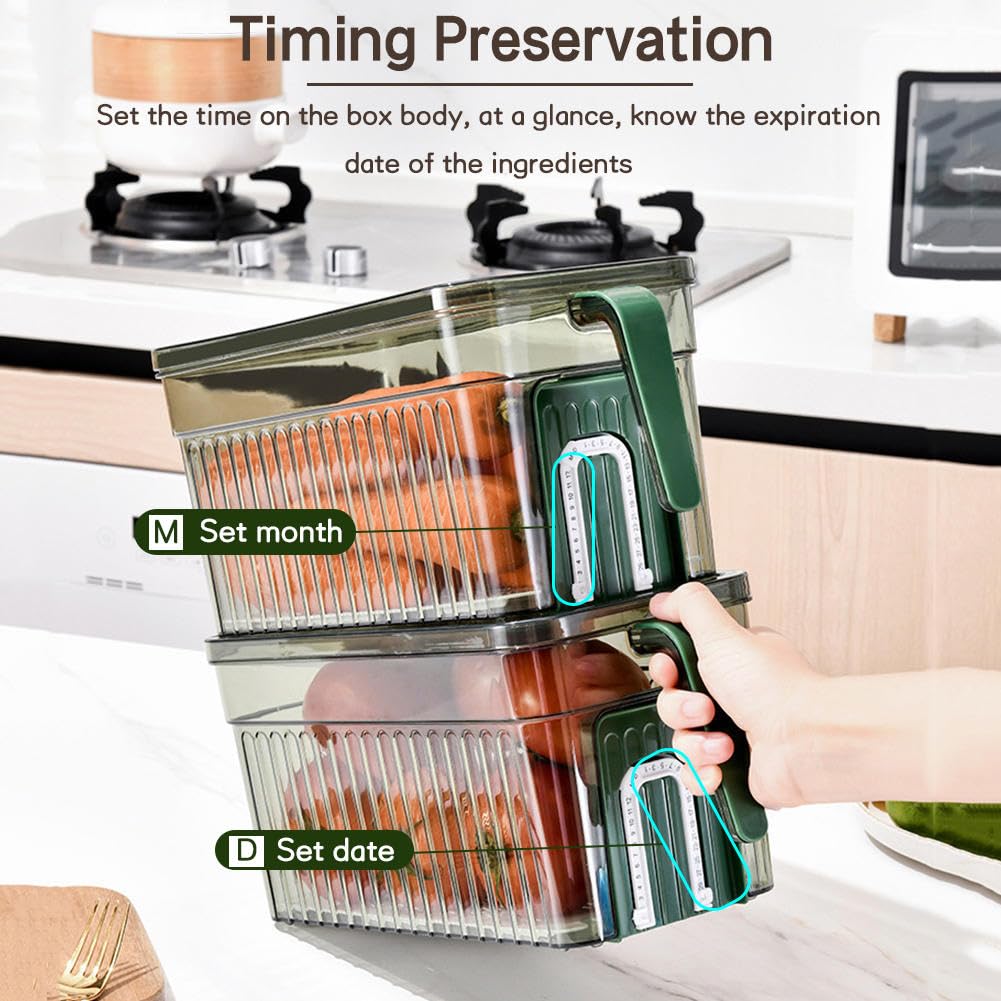 Contenedores de almacenamiento de refrigerador de plástico PET