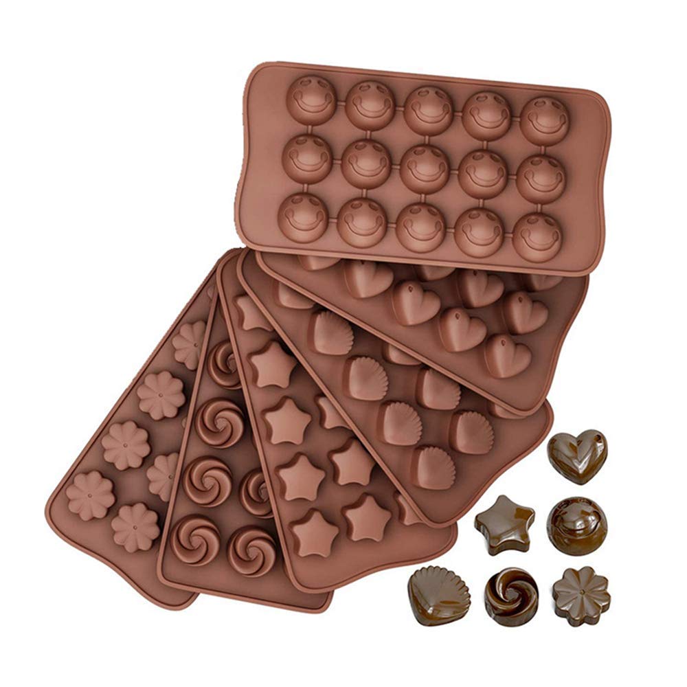 Siliconen Bakvorm met 60 Mini Sterren - Vijfpuntige Vorm voor Chocolade, Cake, Fondant, Snoep, Gelei en IJsblokjes (17x12mm