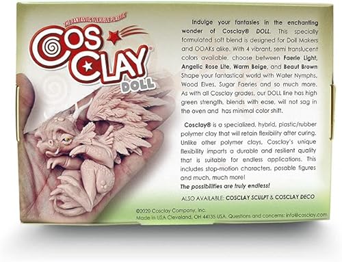 Miniatura 2 de Cosclay Muñeca - Luz de hadas - Firme media - Arcilla polimérica flexible (8 onzas)