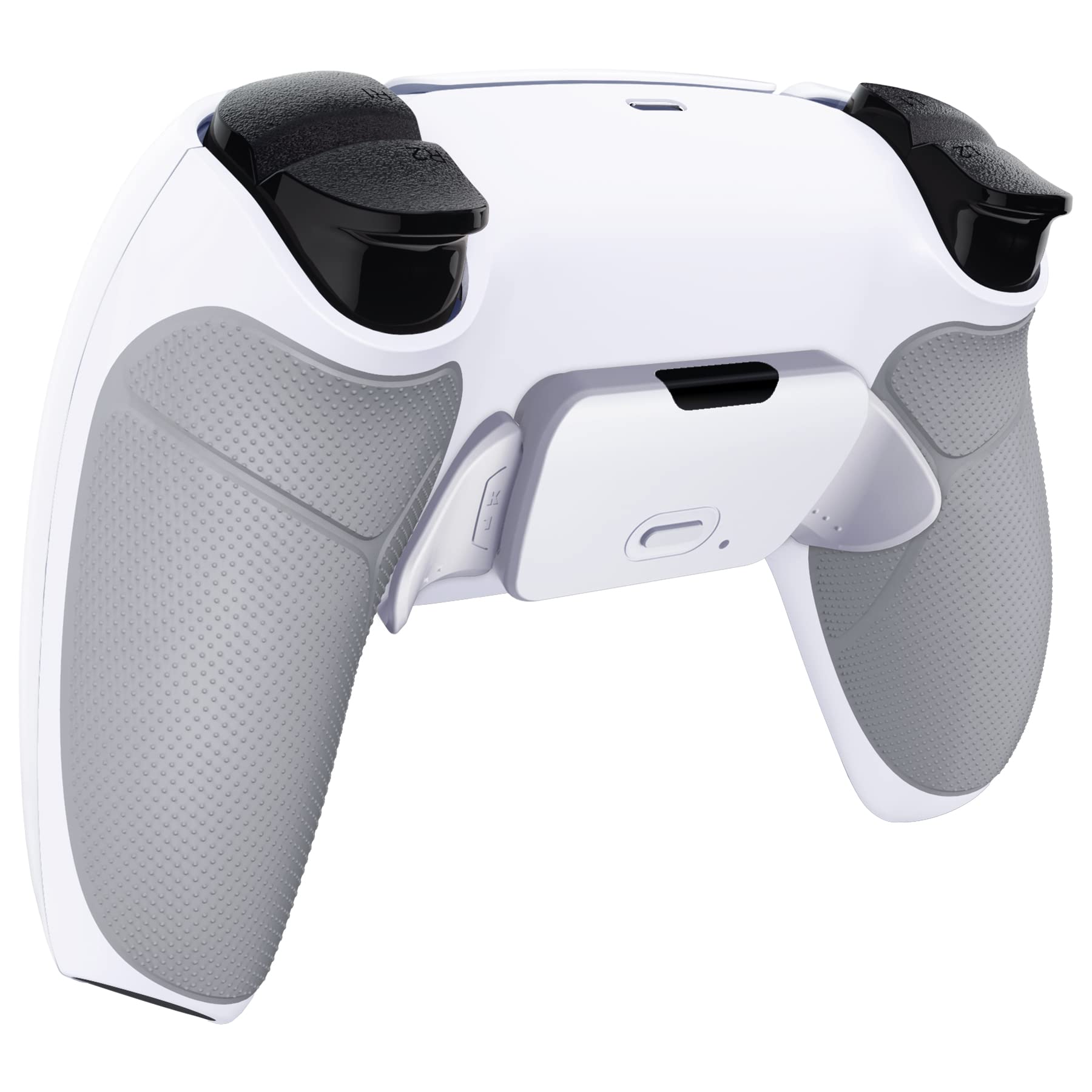 eXtremeRate Rise V3 Remap Kit Programmabile per ps5 Controller BDM-030/040/050,Tasti Aggiuntivi Palette Back Button Cover Grip Gomma Paddles Posteriori per ps5 Joystick-Bianco Grigio