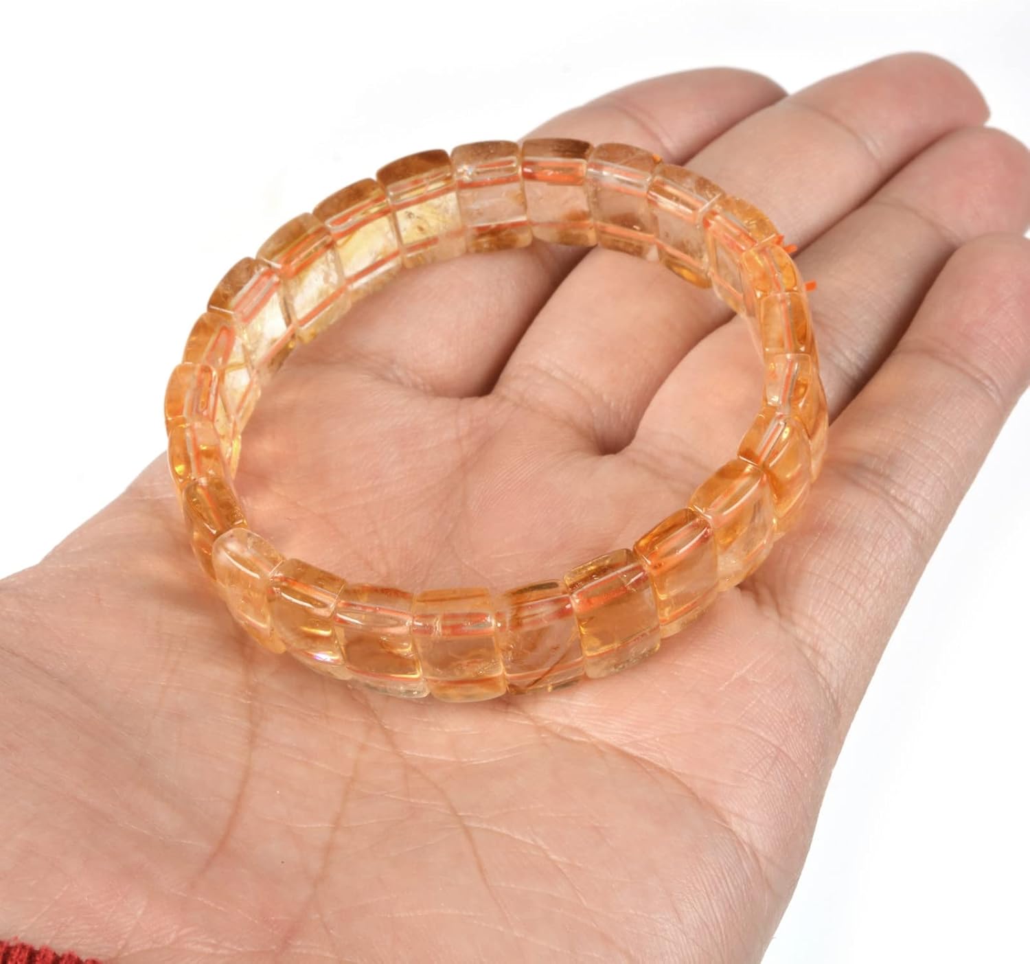 Justinstones Gem Semi Precious Gemstone Shaped beads Bracelets Stretch Bracelet 7 Inches