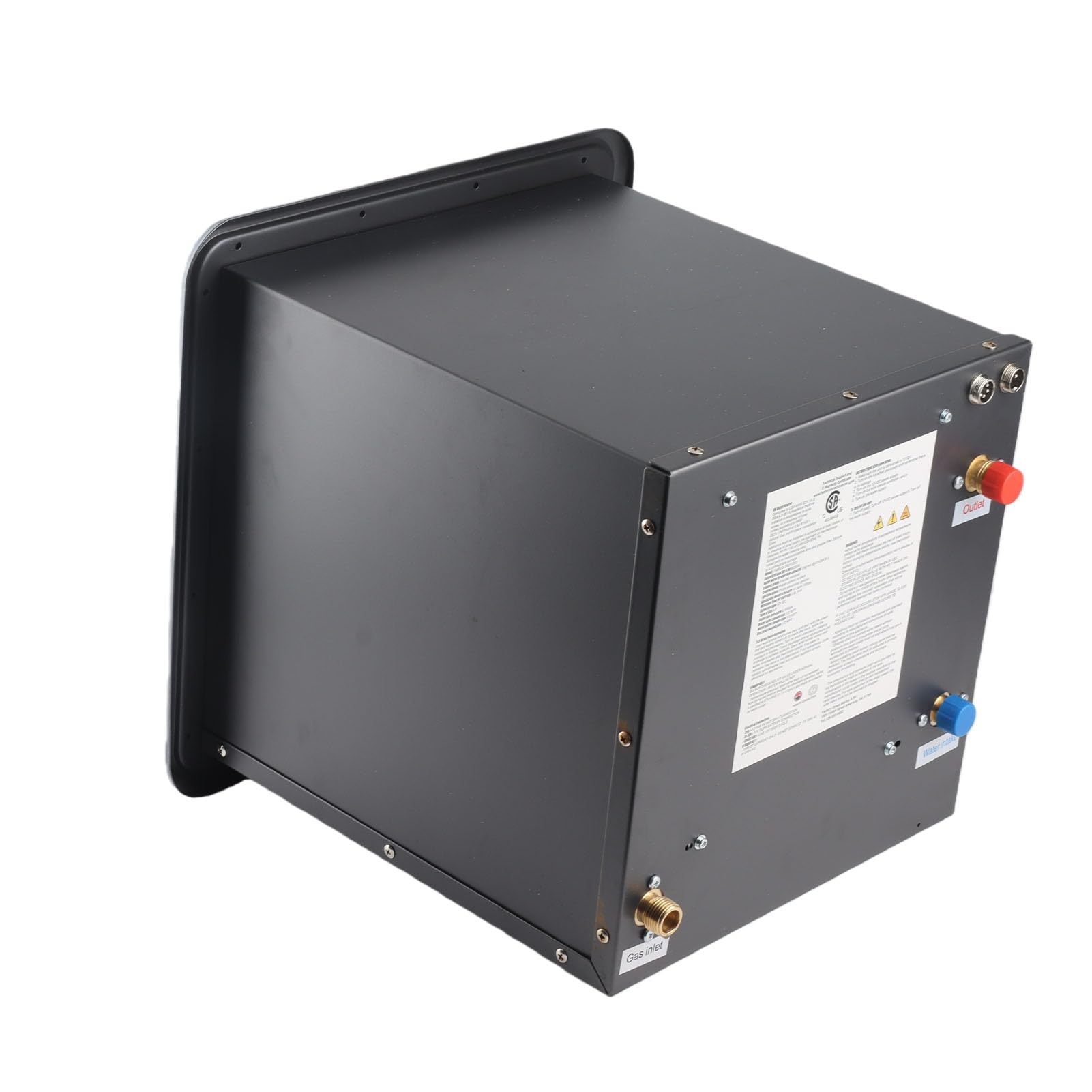 Calentador de Agua sin Tanque para RV, 61000BTU 12 V, Control LCD de Ahorro de Energía, Calentador de Agua para Autocaravana con Puerta Negra de 15 X 15 Pulgadas para Vehículos de Camping RV