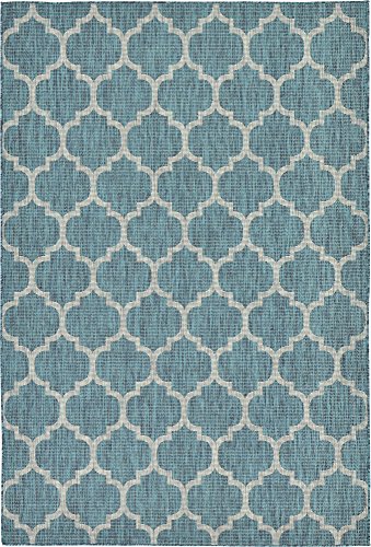 Tapete decorativo Unique Loom Outdoor Trellis 6'1" x 9' miniatura 3