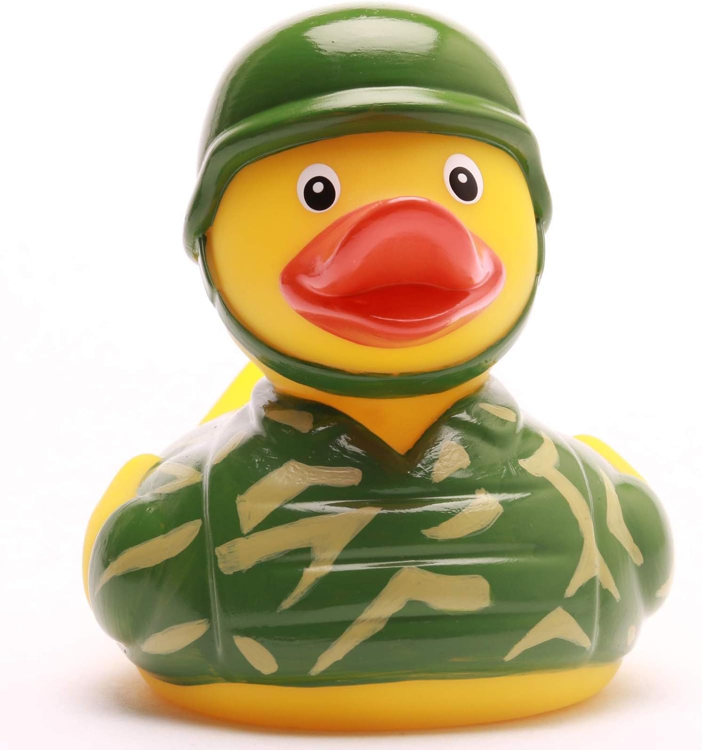 Duckshop I Bath Duck Soldier I Squeaky Duck I Squeaky Duck L: 8.5 cm I Gift for Military Service I Gift for Veterans I For Collectors