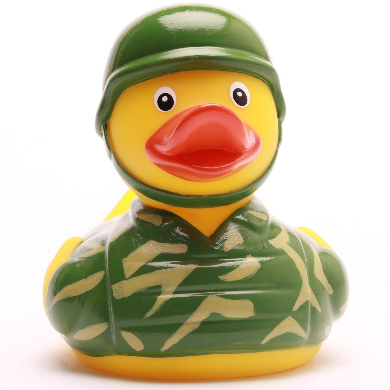Duckshop I Bath Duck Soldier I Squeaky Duck I Squeaky Duck L: 8.5 cm I Gift for Military Service I Gift for Veterans I For Collectors