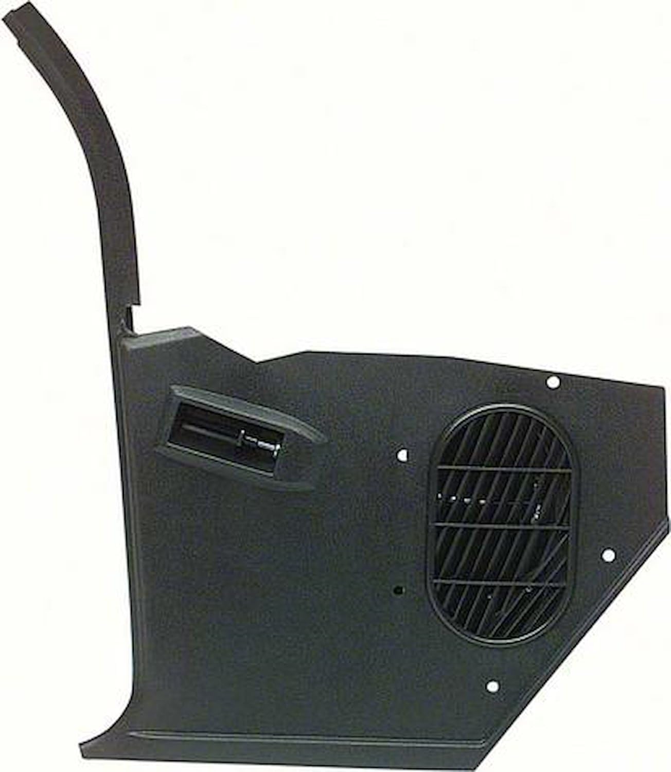 1967-69 Camaro Lh Kick Panel Black Without Ac