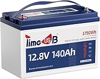 Vista 10 de Timeusb Batería de litio LiFePO4 de 12V 6Ah, recargable con más de 2000 ciclos, baja autodescarga y peso ligero, perfecta para autocaravanas