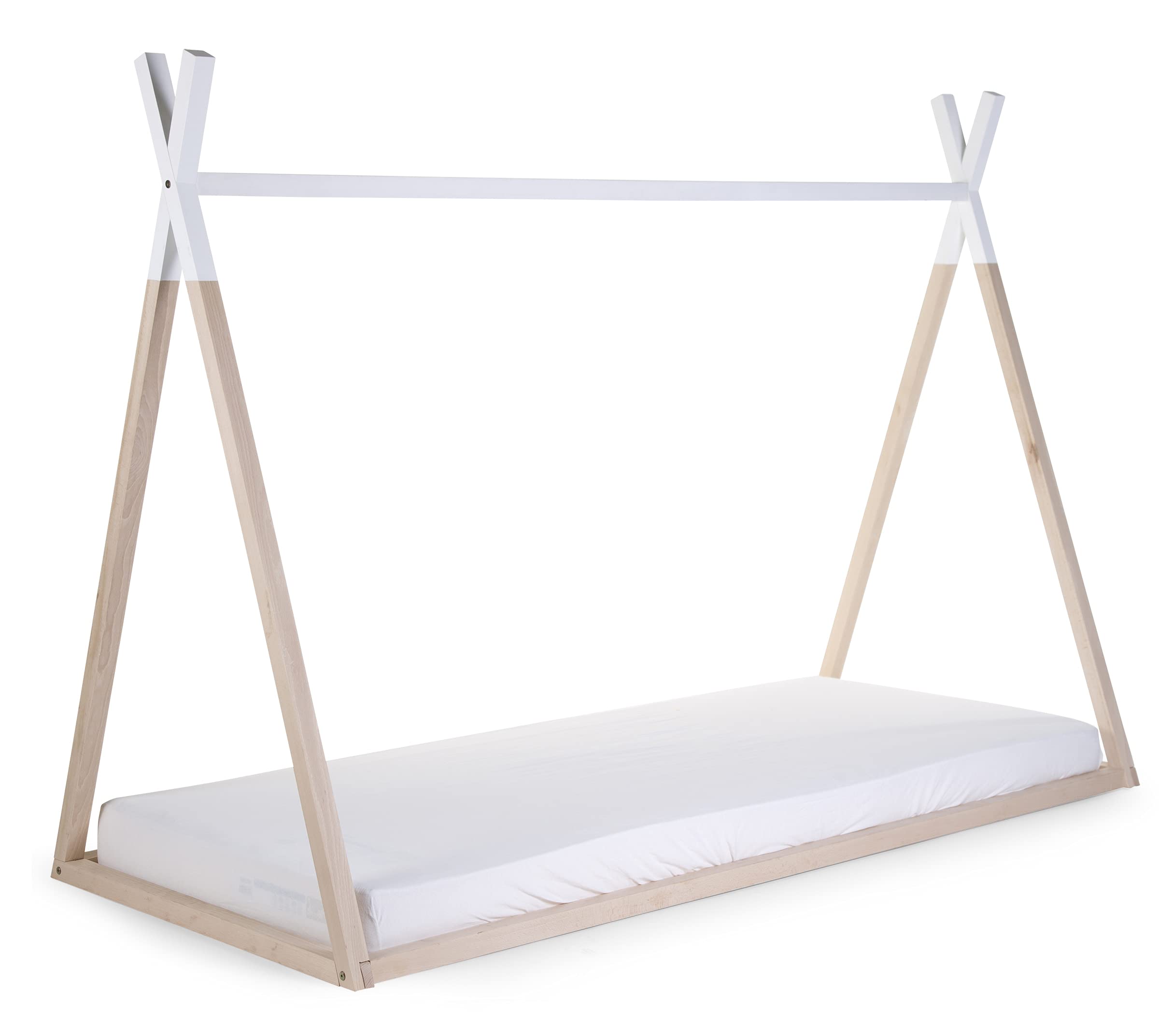 Childhome, Sommier Compatible Lit Tipi Cabane pour Enfant, Sommier à lattes, Bois de Hêtre, Ventilation Optimale, Lit Simple, 70 x 140 cm, Couleur Naturel