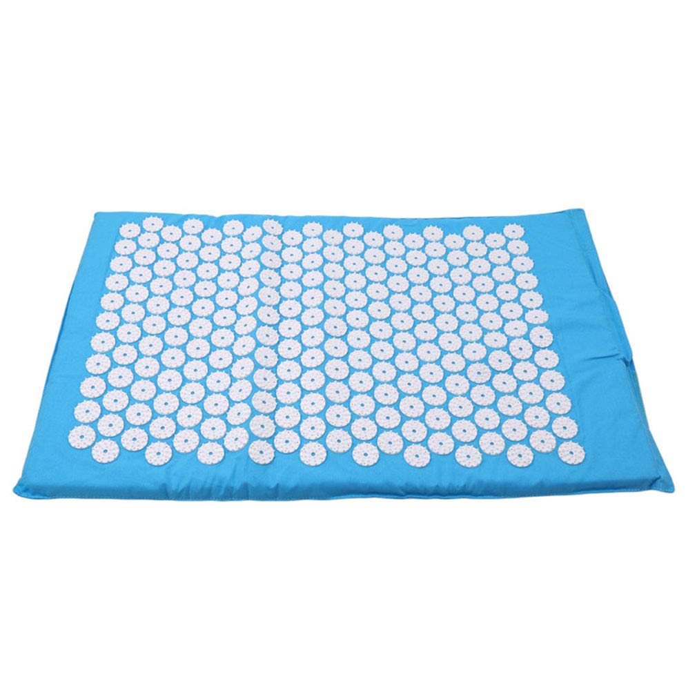 Guoshang Massage Mat,Back Neck Pain Relief Acupressure Pad Home Gym Massager,Blue