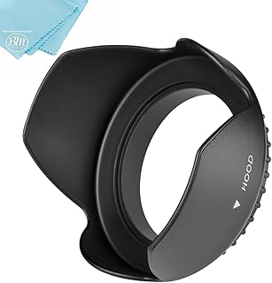58mm Digital Tulip Flower Lens Hood for Canon Rebel T5, T6, T6i, T7i, T8i, EOS 80D, EOS 90D, EOS 77D, SL3 Cameras with Canon EF-S 18-55mm is STM Lens