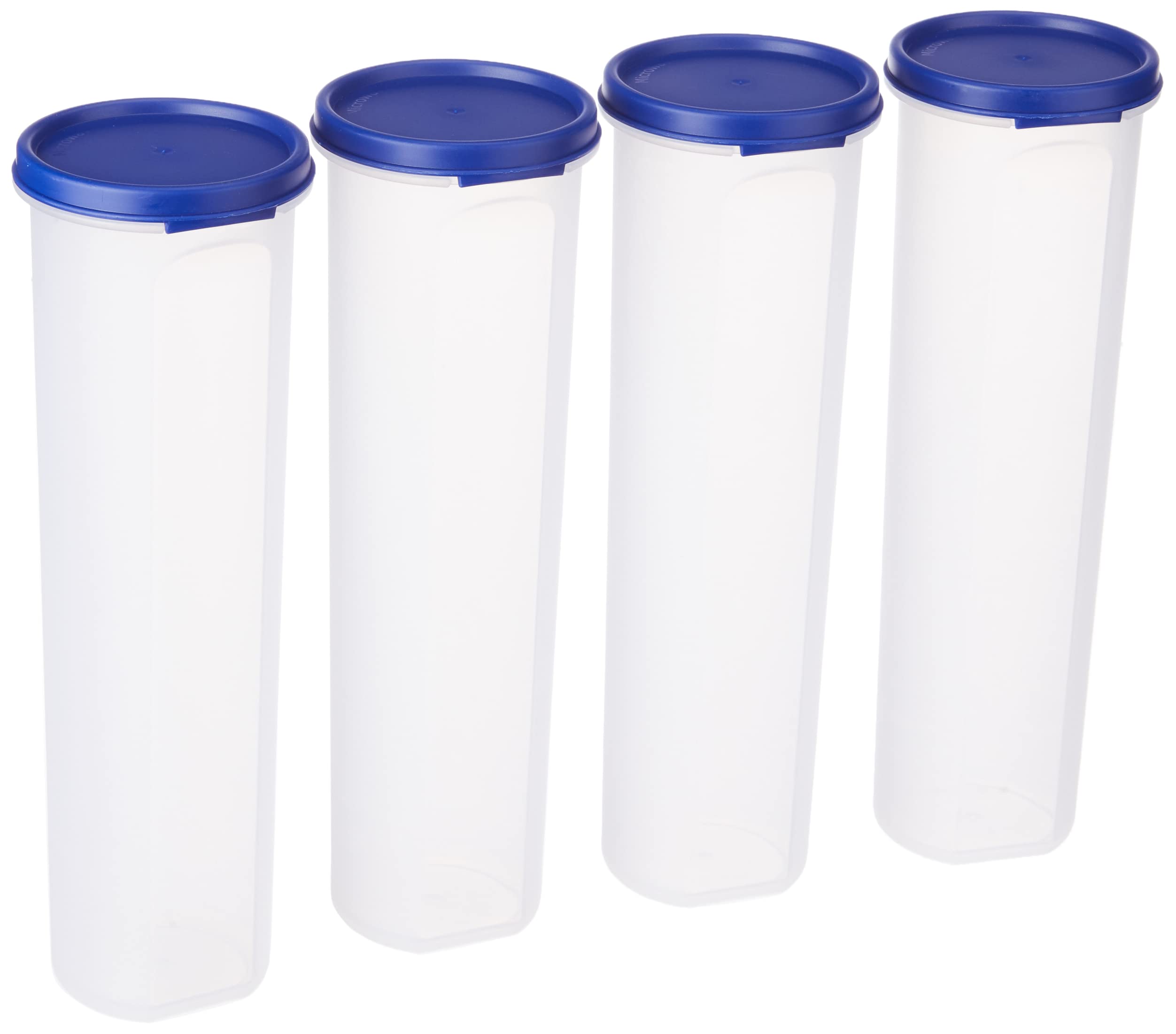 Amazon Brand - Solimo Plastic Slim Storage Container,Set of 4(1100 Ml Each),Blue (B0B9HR42GP) Amazon Price History, Amazon Price Tracker
