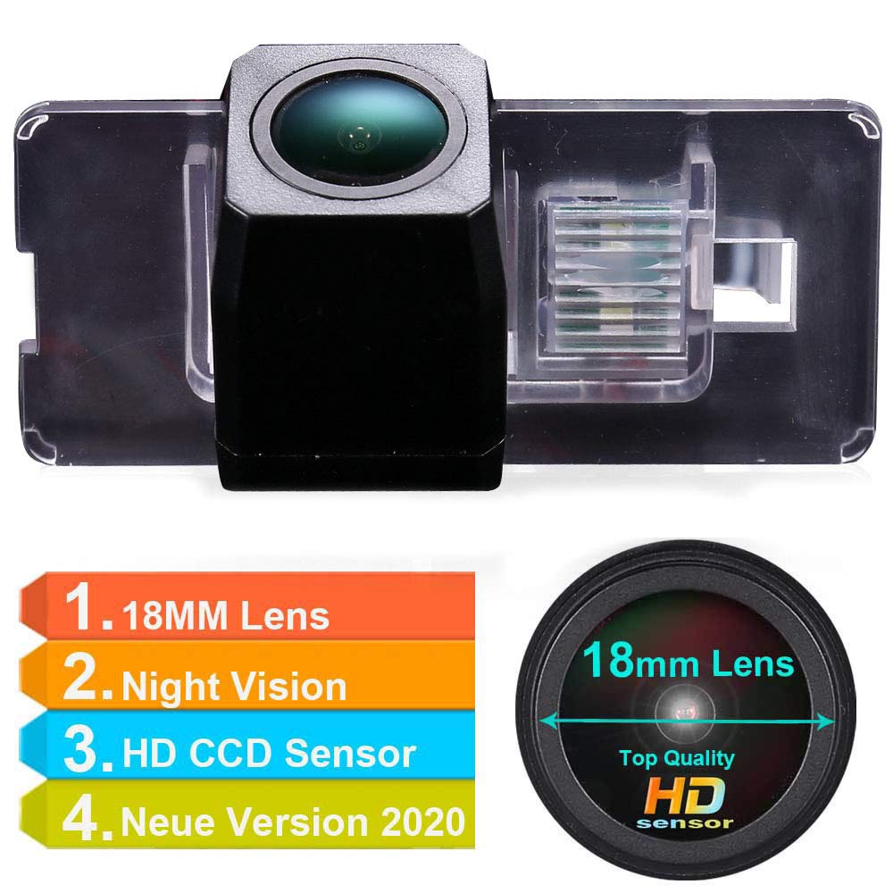 AHD IP68 1280Pixels Auto 170° grandangolare luce targa posteriore retromarcia telecamera compatibile con BMW Mini Cooper Kombilimousine R55 R56/Cabrio Cabrio R52/R57/Coupe R58/Roadster R59