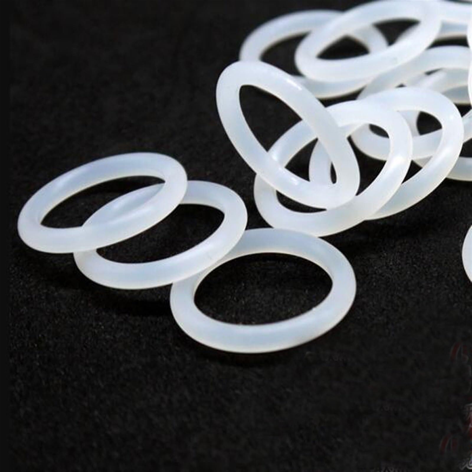 Silikonowe pierścienie uszczelniające O-ringi Białe silikonowe o-ringi Podkładka uszczelniająca klasy spożywczej OD 24-72 mm CS 4,0 50 szt(50pcs,OD 72mm CS 4.0mm)