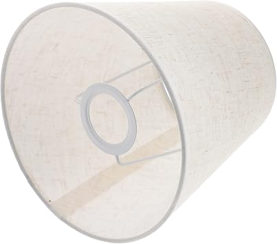 LALAFINA Small Lamp Shade Fabric Lampshade Table Light Cover E27 Burlap Cloth Lamp Shade Replacement for Table Lamp Floor Lamp, Color 2