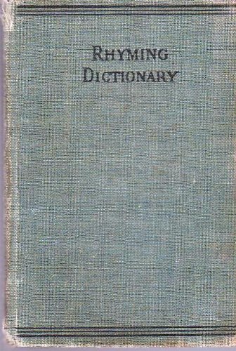 Compact Rhyming Dictionary, P. Bennett, circa 1930: P. R. Bennett ...