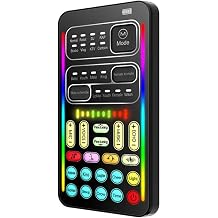 H i9 Voice Changer Mini Multiple Audio Effect -Compatible Live Sound Cards -Thin Portable Live Sound Card Mic Tool