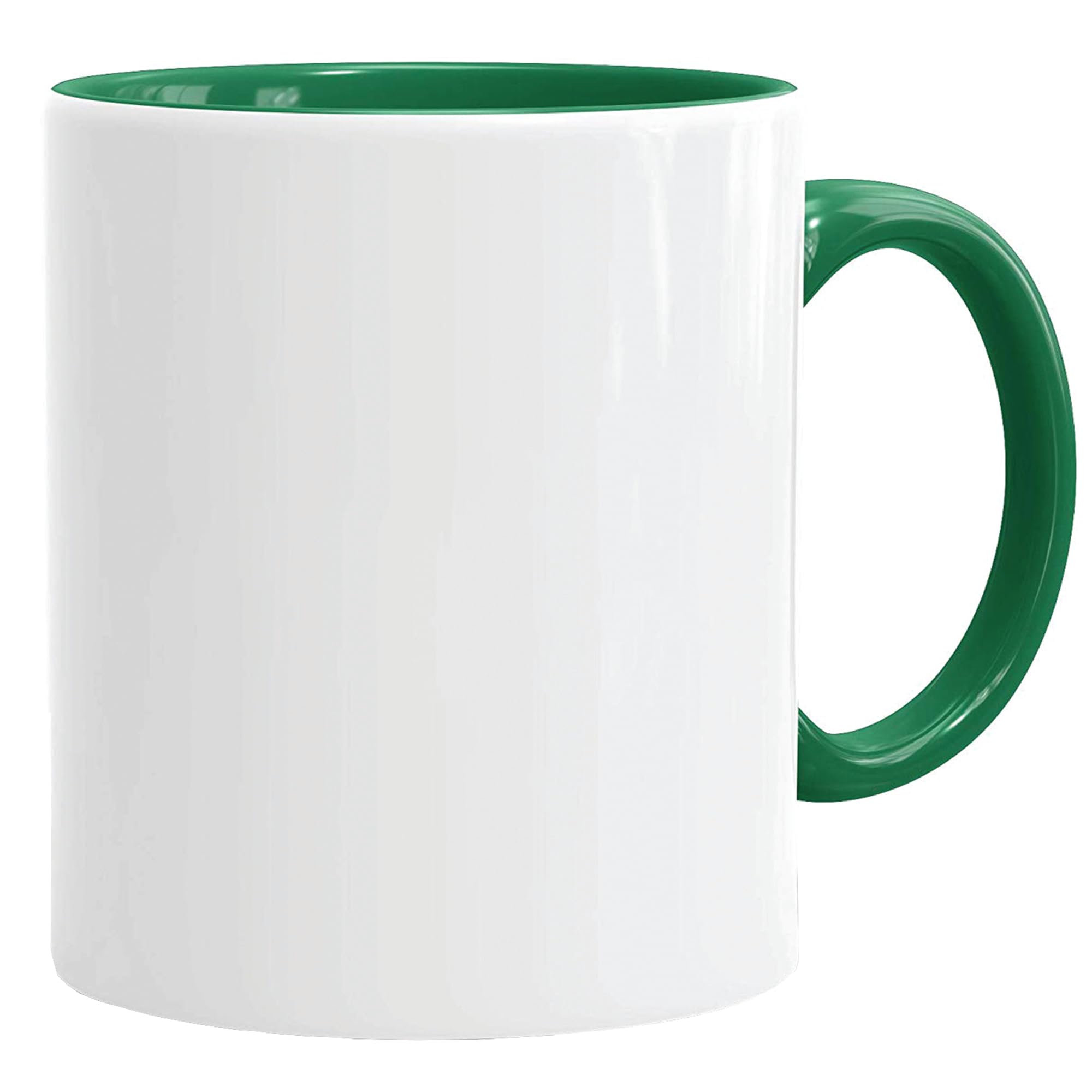 Sublimationstassen ohne Druck AAA Grade | Einzeln oder im Set | Fototasse für Sublimationsdruck | Leere Tassen für Hitzepressen-Thermo-Sublimation (144 Stück, Grün)