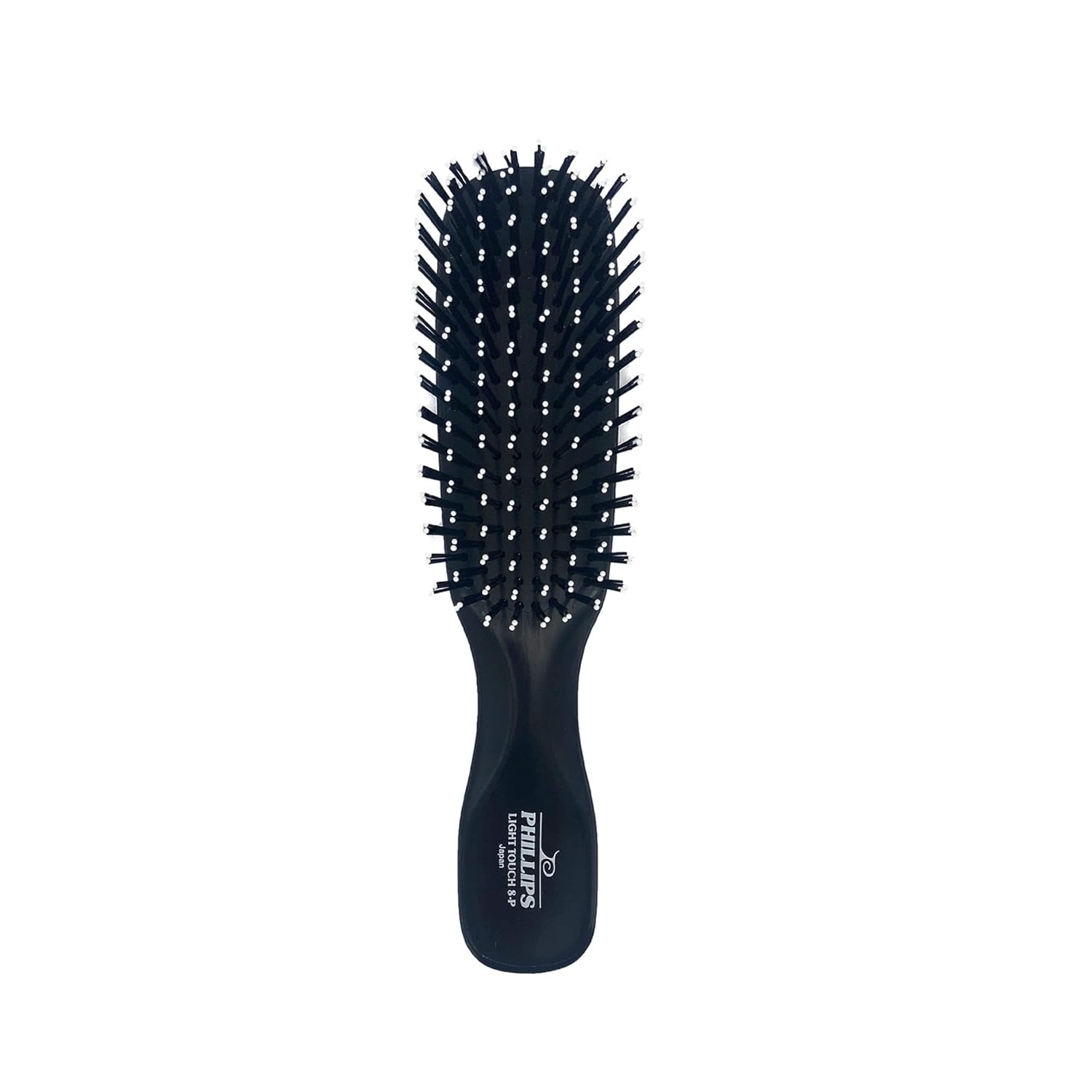 Phillips Light Touch 8-P, Petite Sized Travel Hair Brush for Styling, Detangling Professional & At Home Use