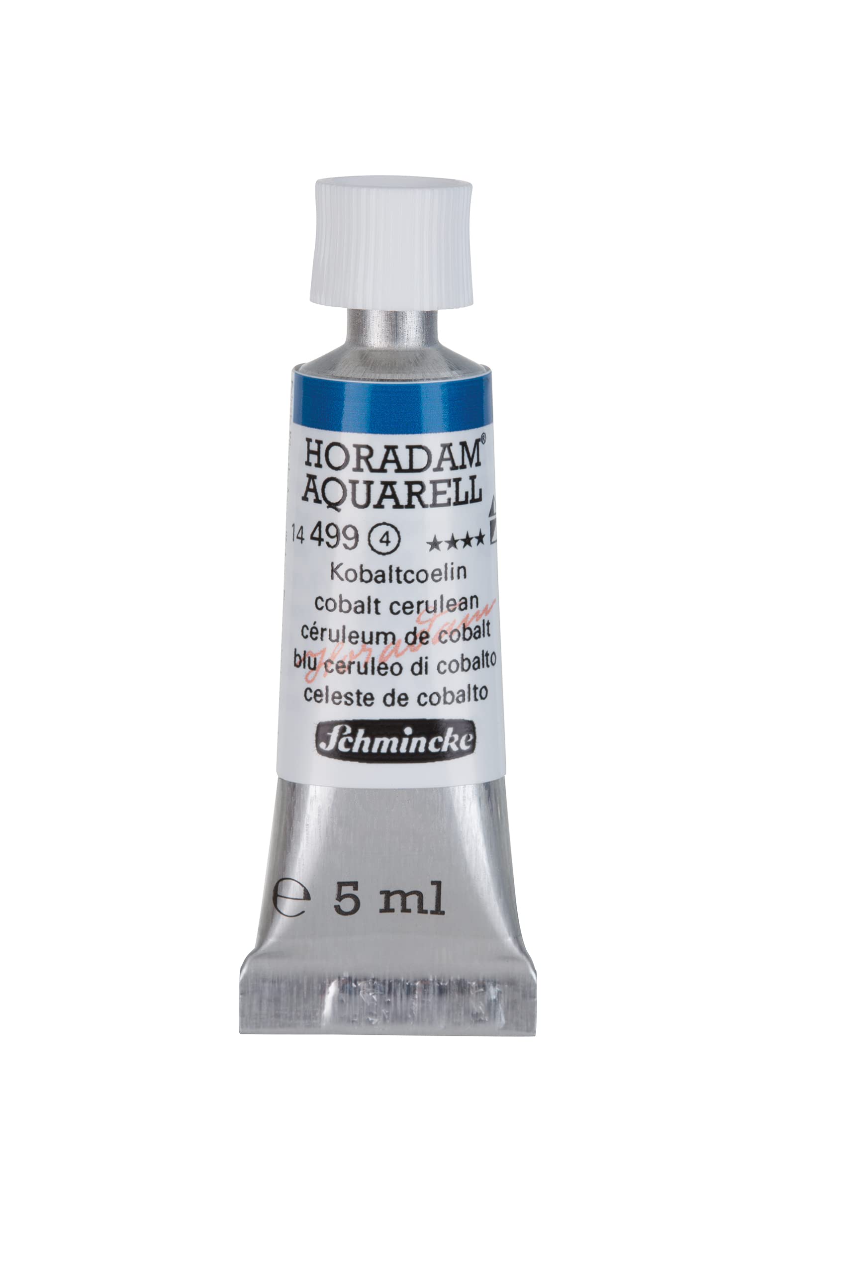 Schmincke - HORADAM® AQUARELL - finest artists' watercolours, 487 Cobalt blue light, 14 487 044, 1/2 pan — view 321