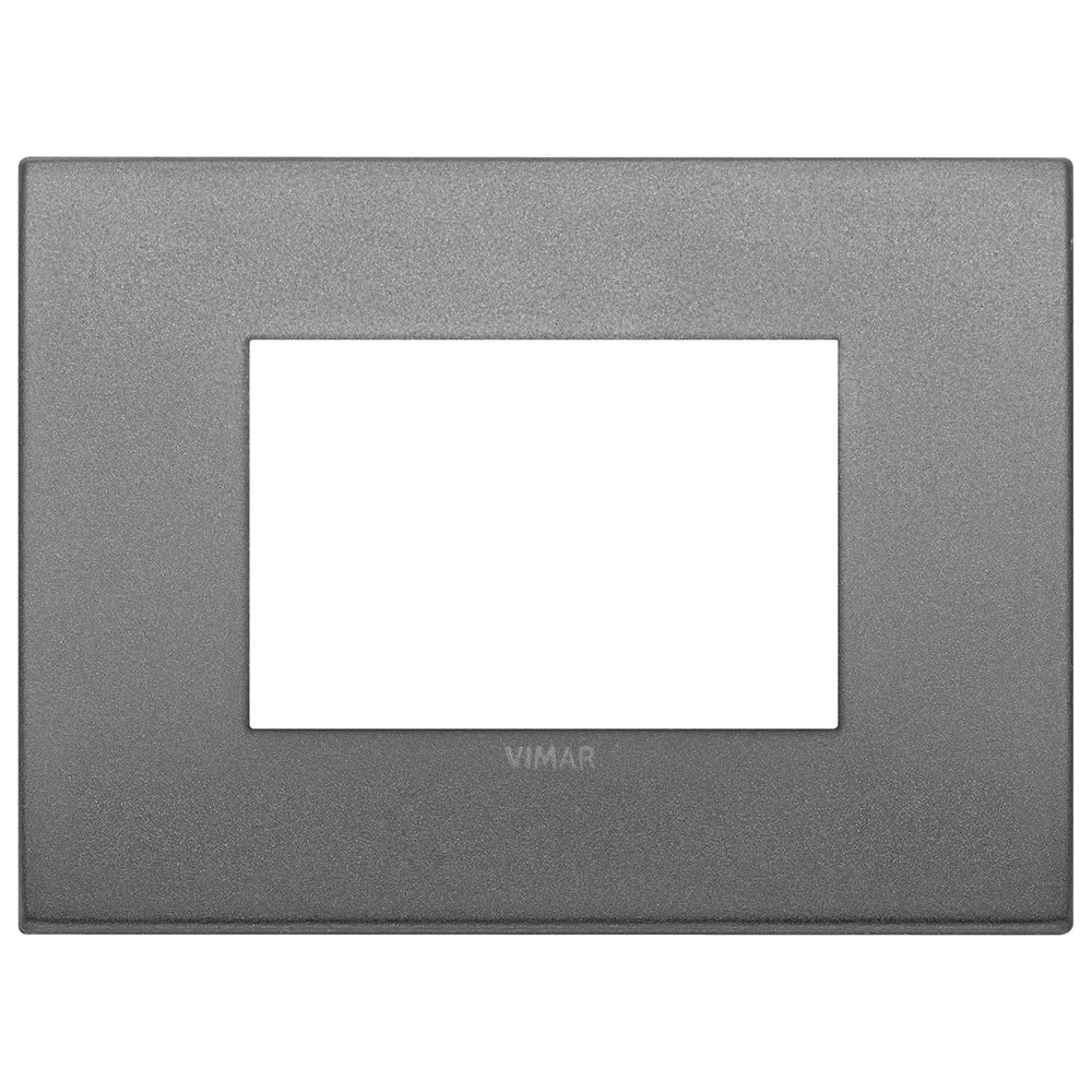 Plaque Classic Vimar 19653.02 ardoise à 3 modules pour boîtier encastrable