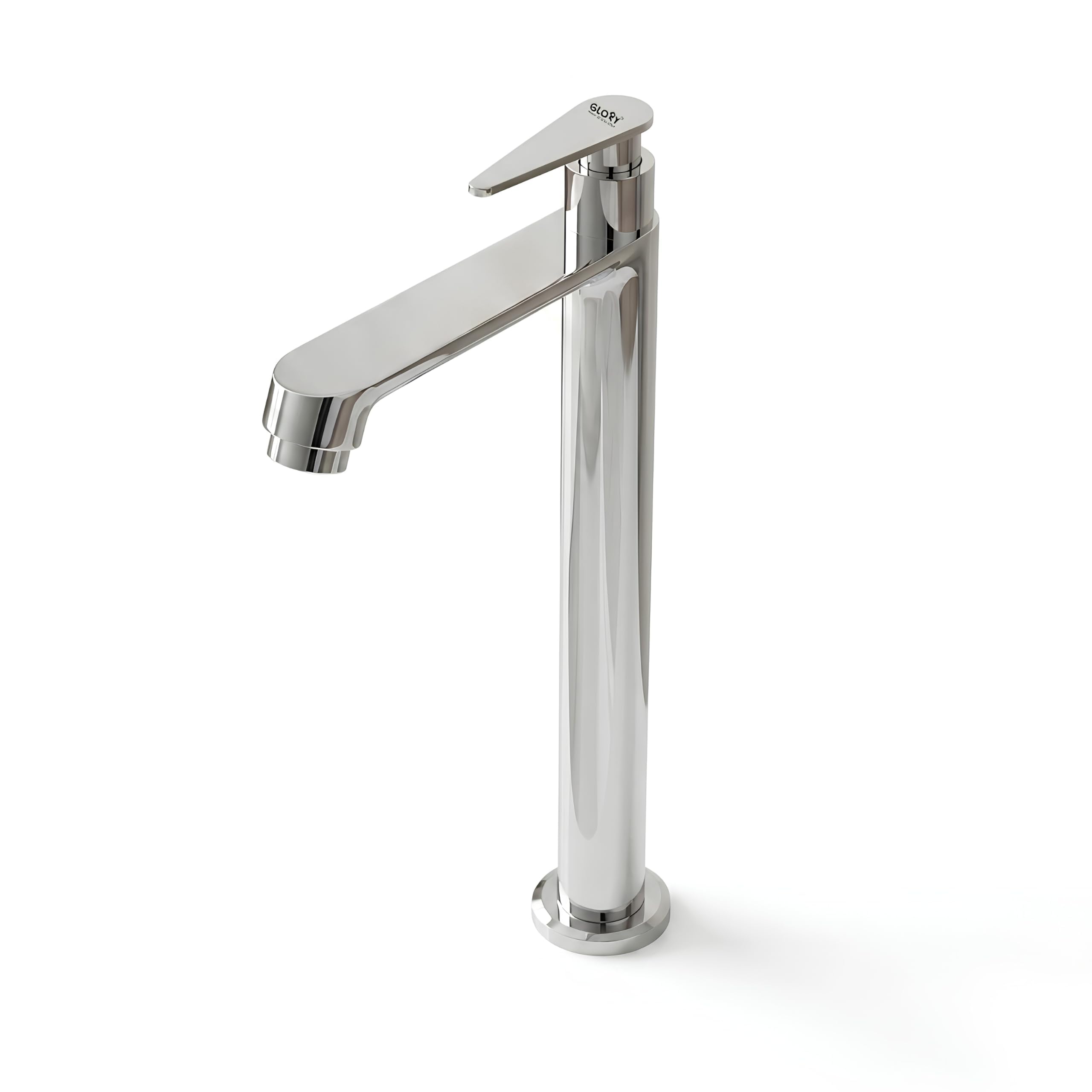 GLOXY Premium Brass High Neck Chrome Finished Pillar Tap with Stylish Nano Lever - Deck Mount Long Neck Faucet for Wash Basins & Kitchen Sinks - 10 Years Warrenty-image-26
