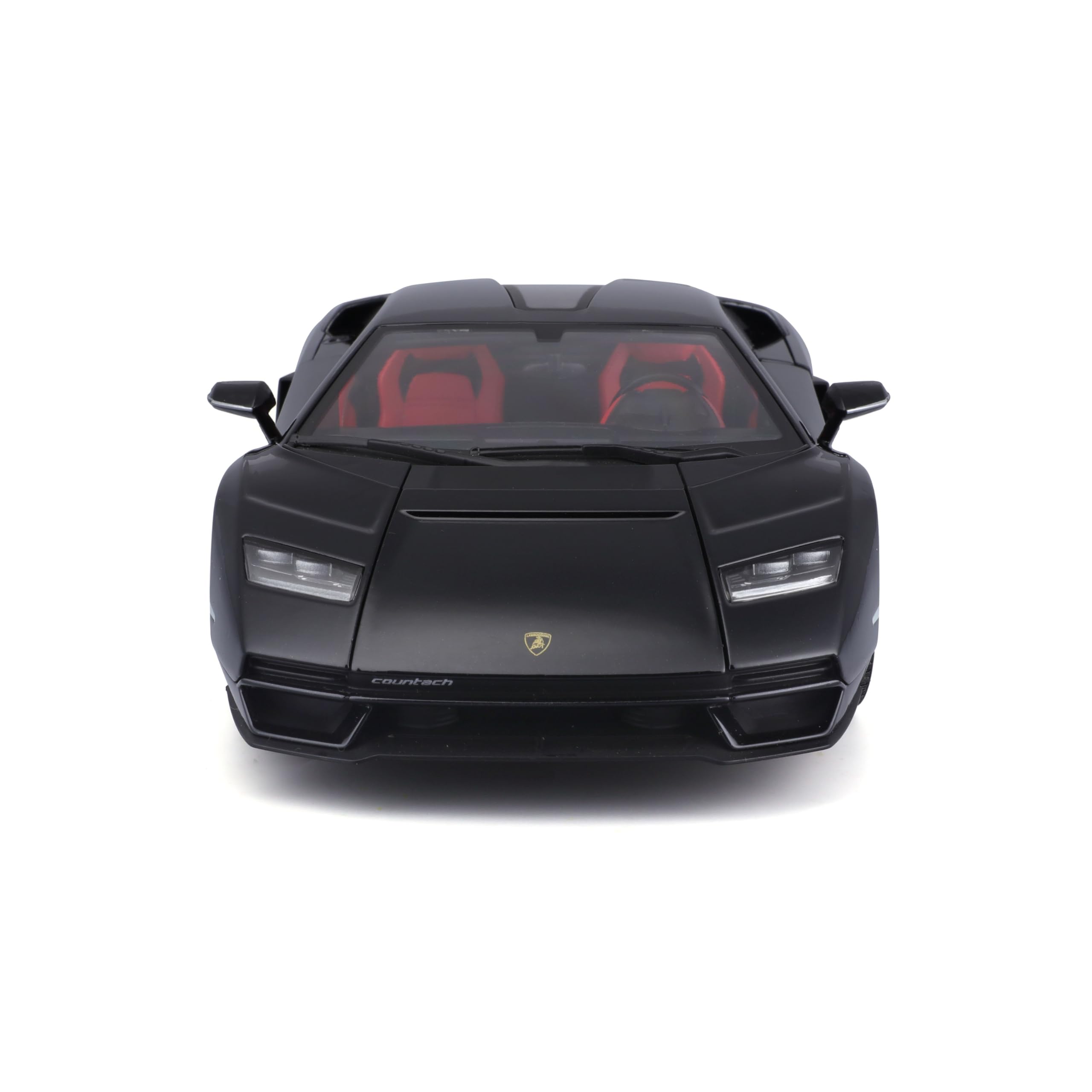 Maisto Lamborghini Countach LPI-800: Modellauto im Maßstab 1:18, Türen, Kofferraum und Motorhaube beweglich, schwarz (531459BK)