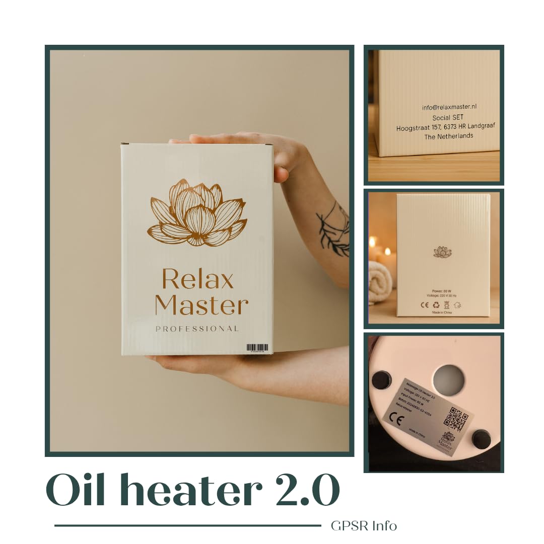 Nagrzewnica olejowa do masażu, wygląd drewna, Relax Master®, profesjonalne elektryczne urządzenie do masażu, ogrzewacz oleju, gabinety masażu, Guasha, wellness, spa (okrągły)