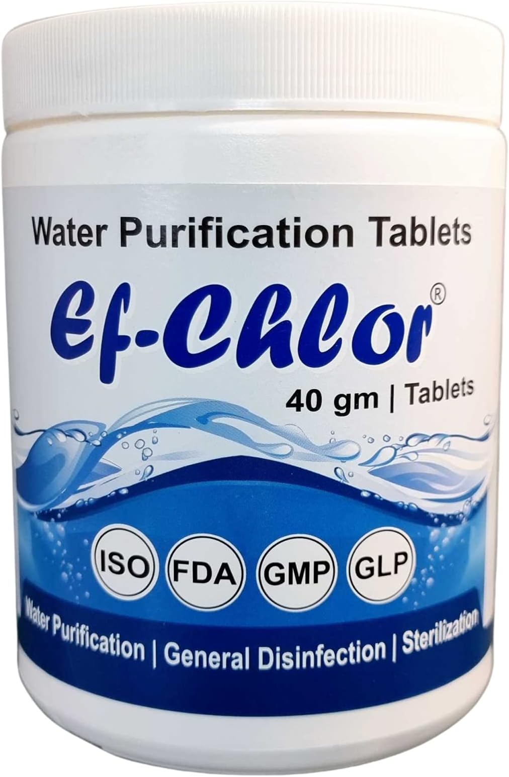 40gm Water Purification Tablet for Large Water Tank 1 Tablet Purify 7500 liters Water Jar of 25 Tablets