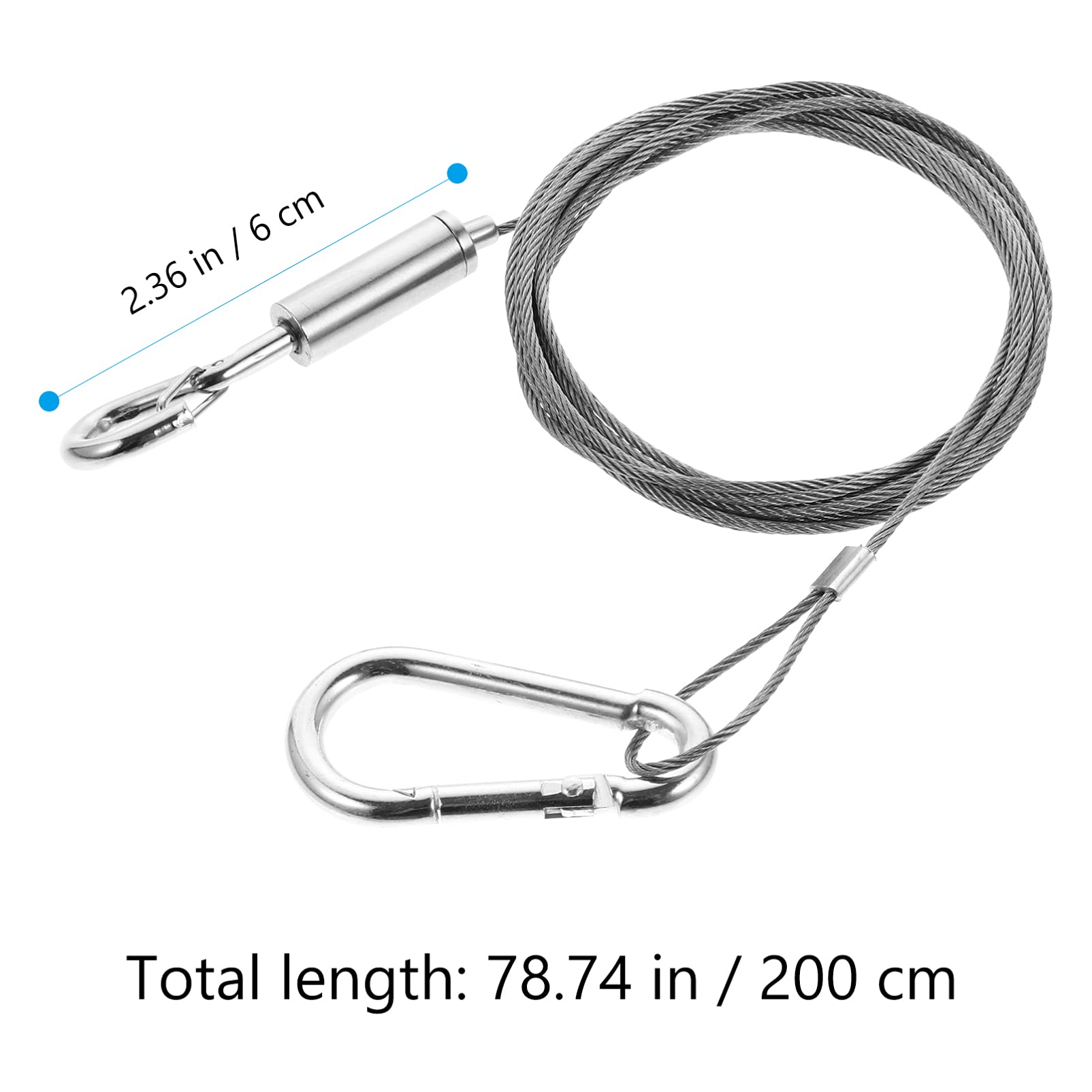 DOITOOL 1pc Stainless Steel Wire Coated Wire for Art Hanging String Light Home Office Decor