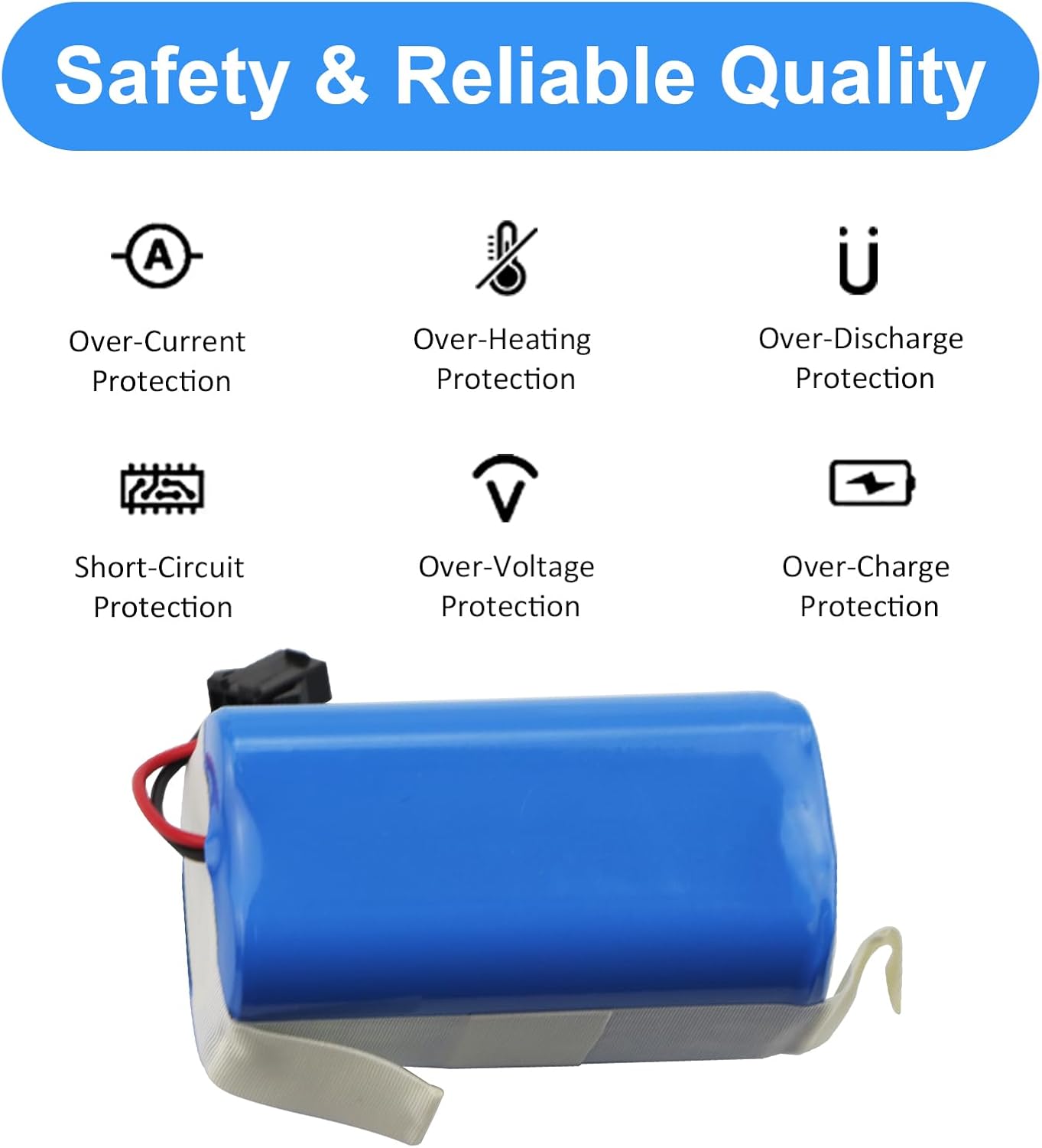 MULS C0914E1 PA04 Rechargeable Battery Replacement for RoboVac G30 Edge, G30 Hybrid, G30 Verge, R450, R500, T2150, X9 Pro Robot Vacuum Cleaner 3600mAh