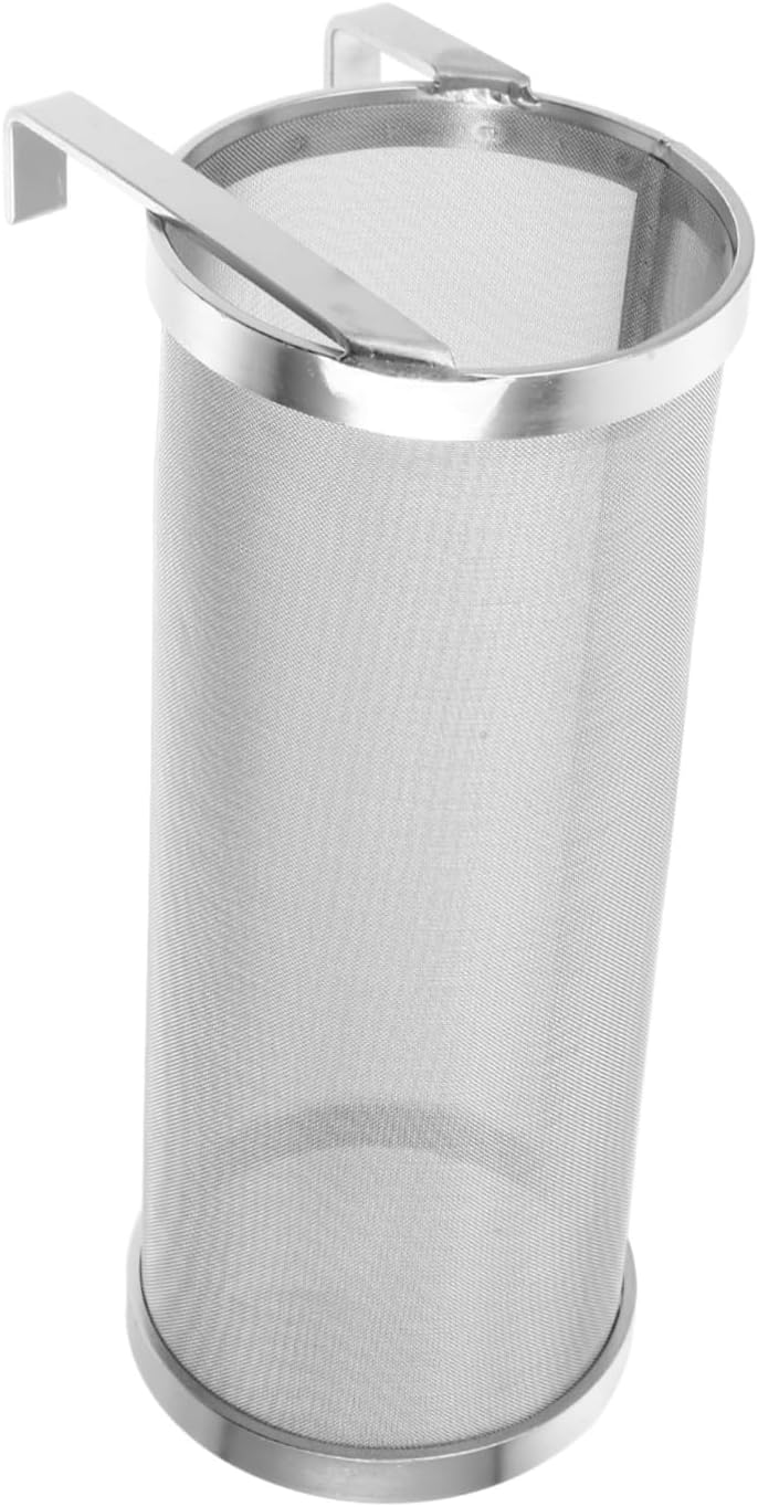 Stainless Steel Grain Brewing Filter Mesh Cylinder Portable Strainer for Homebrew Beer and Wine Brewing Brewing Tool for Filtration