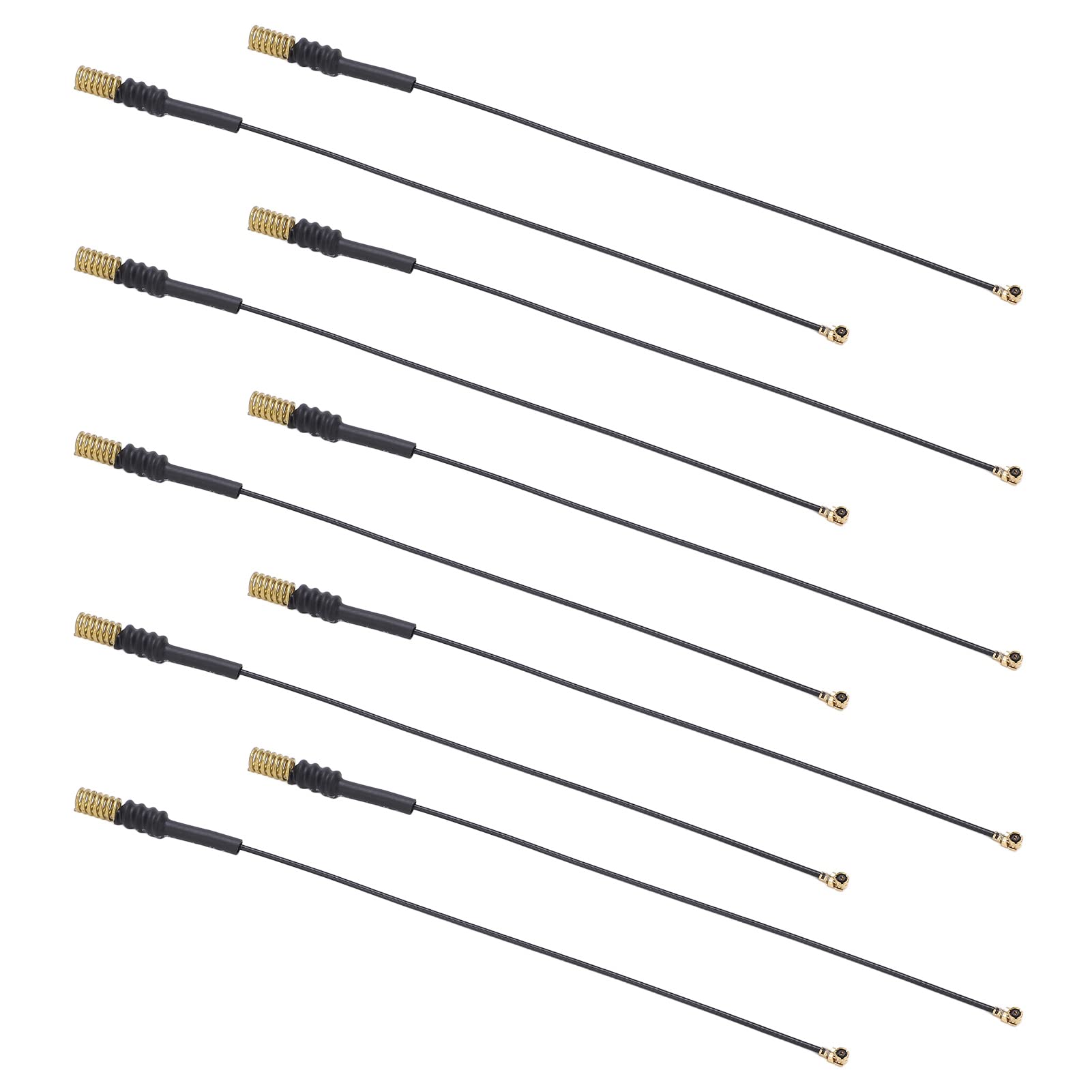 QANYEGN 10PCS Internal Antenna with Spring, Replacement Aircraft Receiver Antenna, Antenna Coaxial Pigtail Cable for Development Board