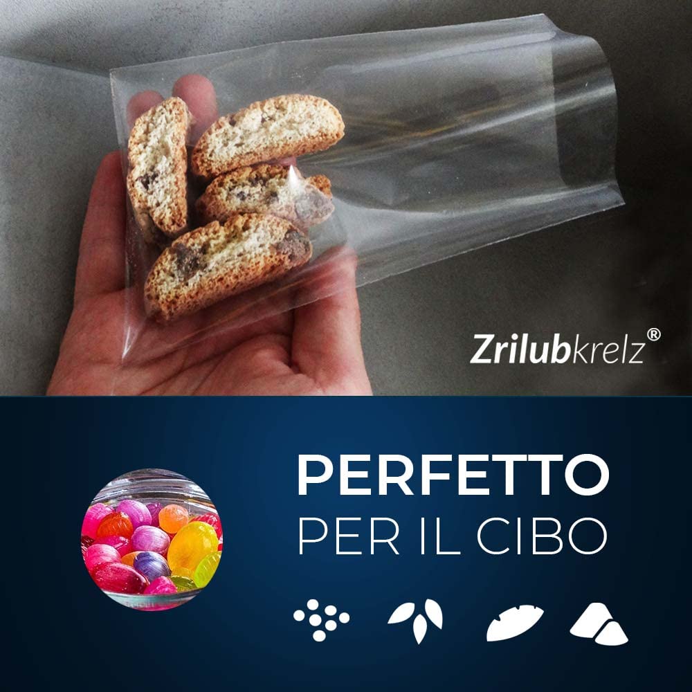 Sacchetti Trasparenti 100 Uline 9x12 Pollici - Poli 1 MIL, A Bocca Aperta, Qualità Ottima Tagliere Polietilene - Foto 5