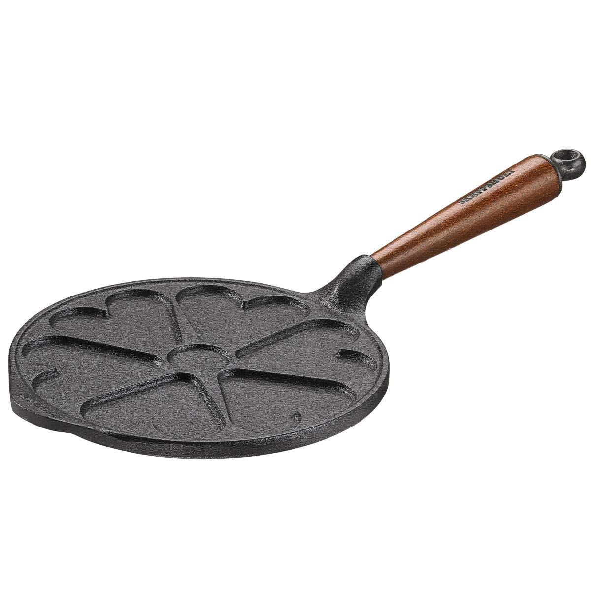 Fer à crêpes cœur Skeppshult manche bois fini les crêpes ratées