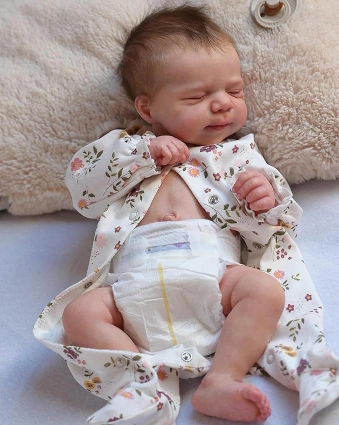 Muñeca bebé realista de cuerpo completo de 18 pulgadas miniatura 3
