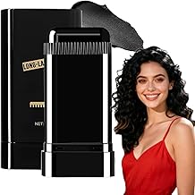 2 in 1 Instant Hair Color Stick, Waterproof and Sweat Proof Hair Dye Stick, Portable 3 Color Touch-Up Hair Sticks With Comb for Women & Men (BLACK STICK)