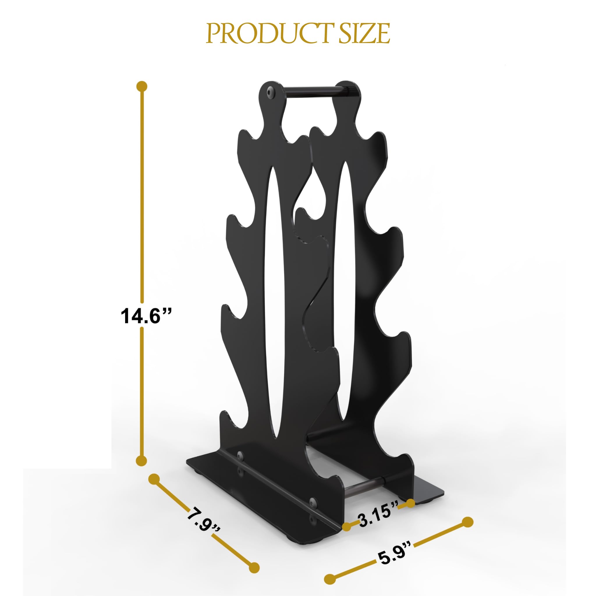 Snapklik.com : Compact Dumbbell Rack, Stand Only - 4 Tier Weight Rack ...