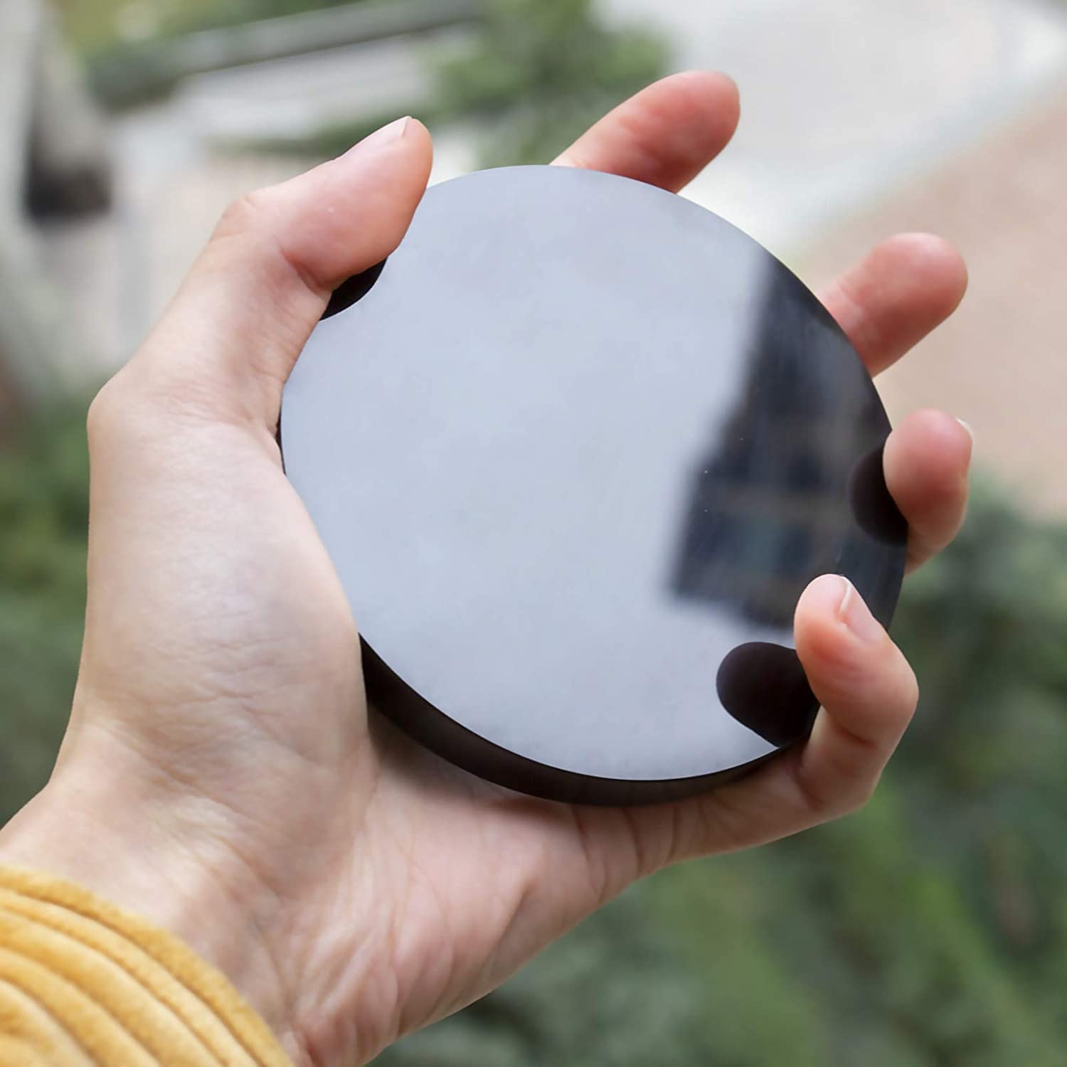 Miroir Obsidienne Noire Pour La Divination - Pour La Décoration De La Miroir Obsidienne Noire Pour La Divination - Pour La Décoration De La