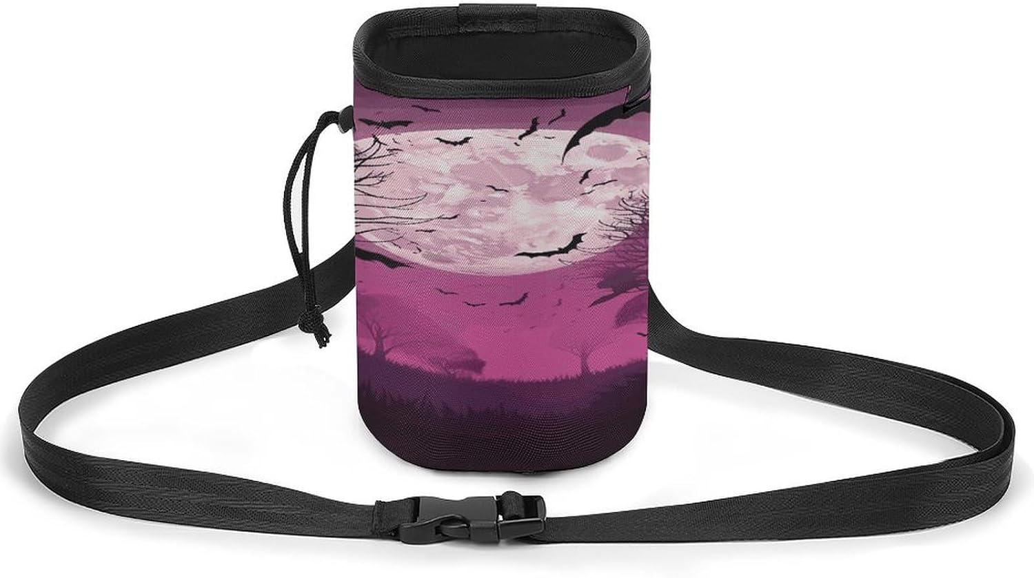 Purple Moon2 Dog Fanny Pack Dog Walking Bag Handbag