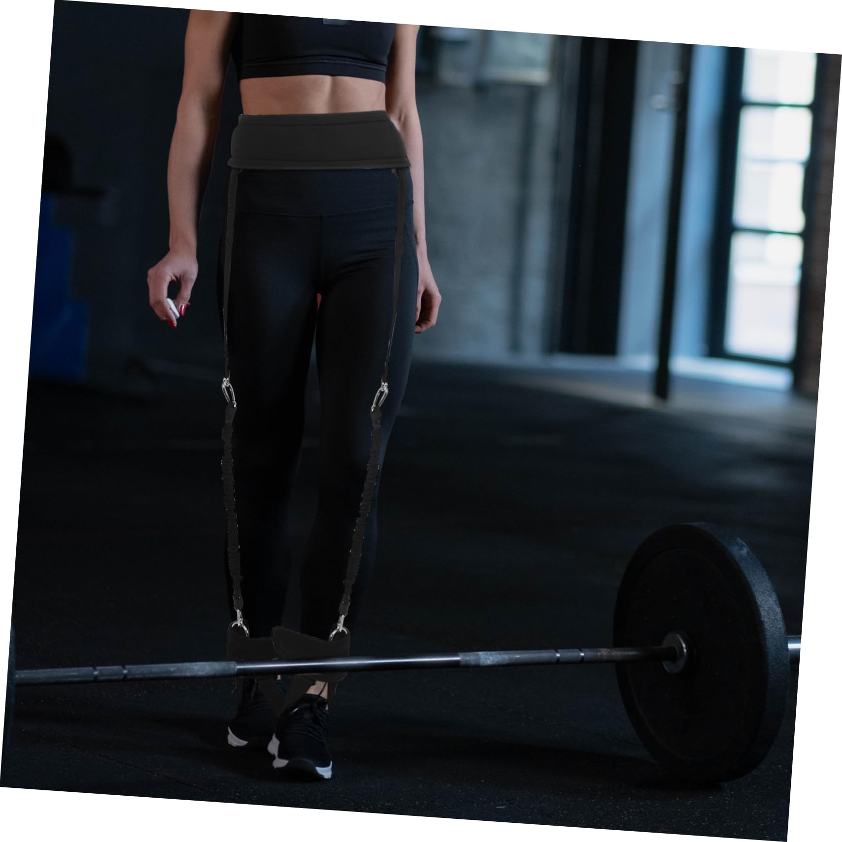 BESPORTBLE Klimmzug Band Satz Widerstandsband für Sprungtraining Schwarz Tragbar für Bein und Hüfttraining im Gym und Unterwegs