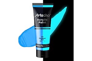 Artecho Glow in the Dark Paint in Neon Blue