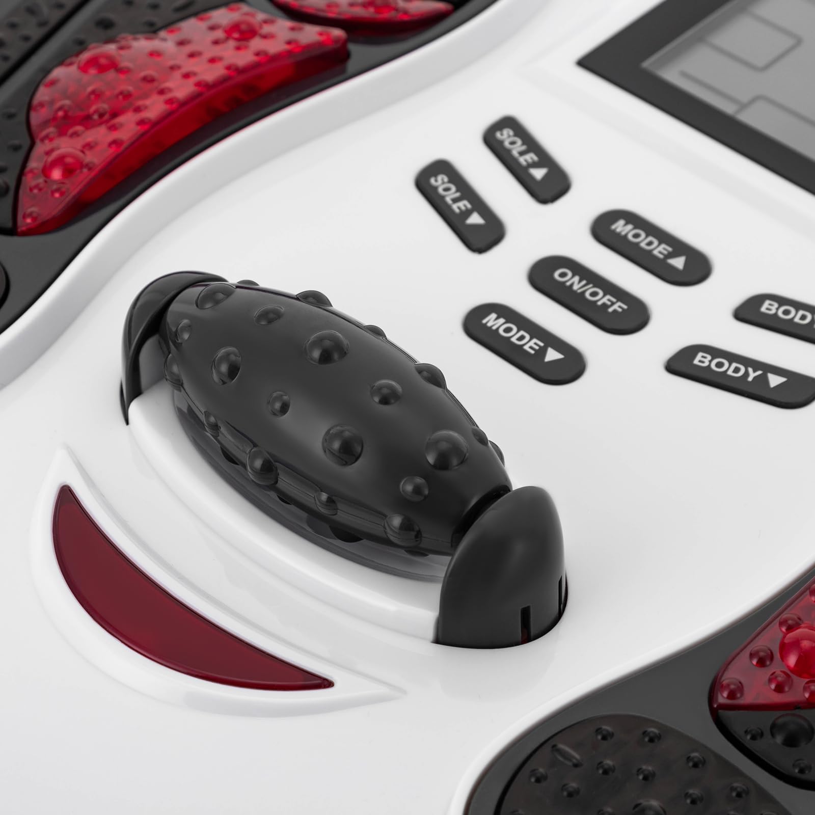 Elektrischer Fußmassagegerät mit LED-Anzeige, 25 Massagetechniken und 99 Intensitätsstufen für Gesundheit und Entspannung